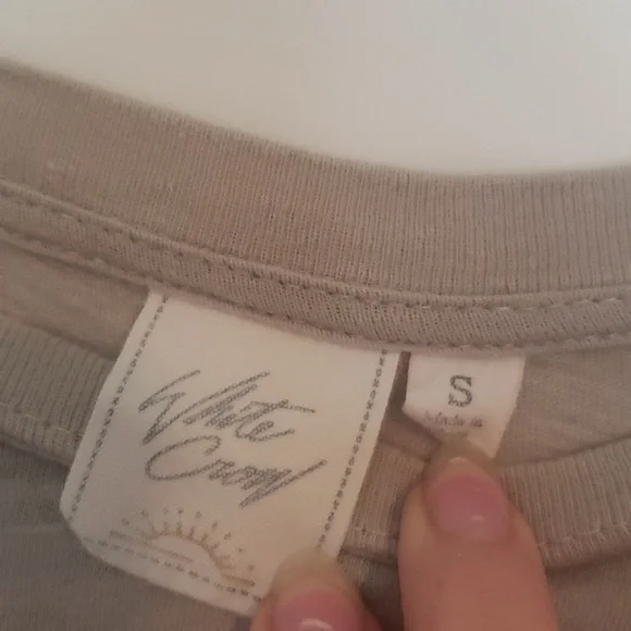 White Crow Plain Tan Tee-Shirt S - Picture 3 of 3